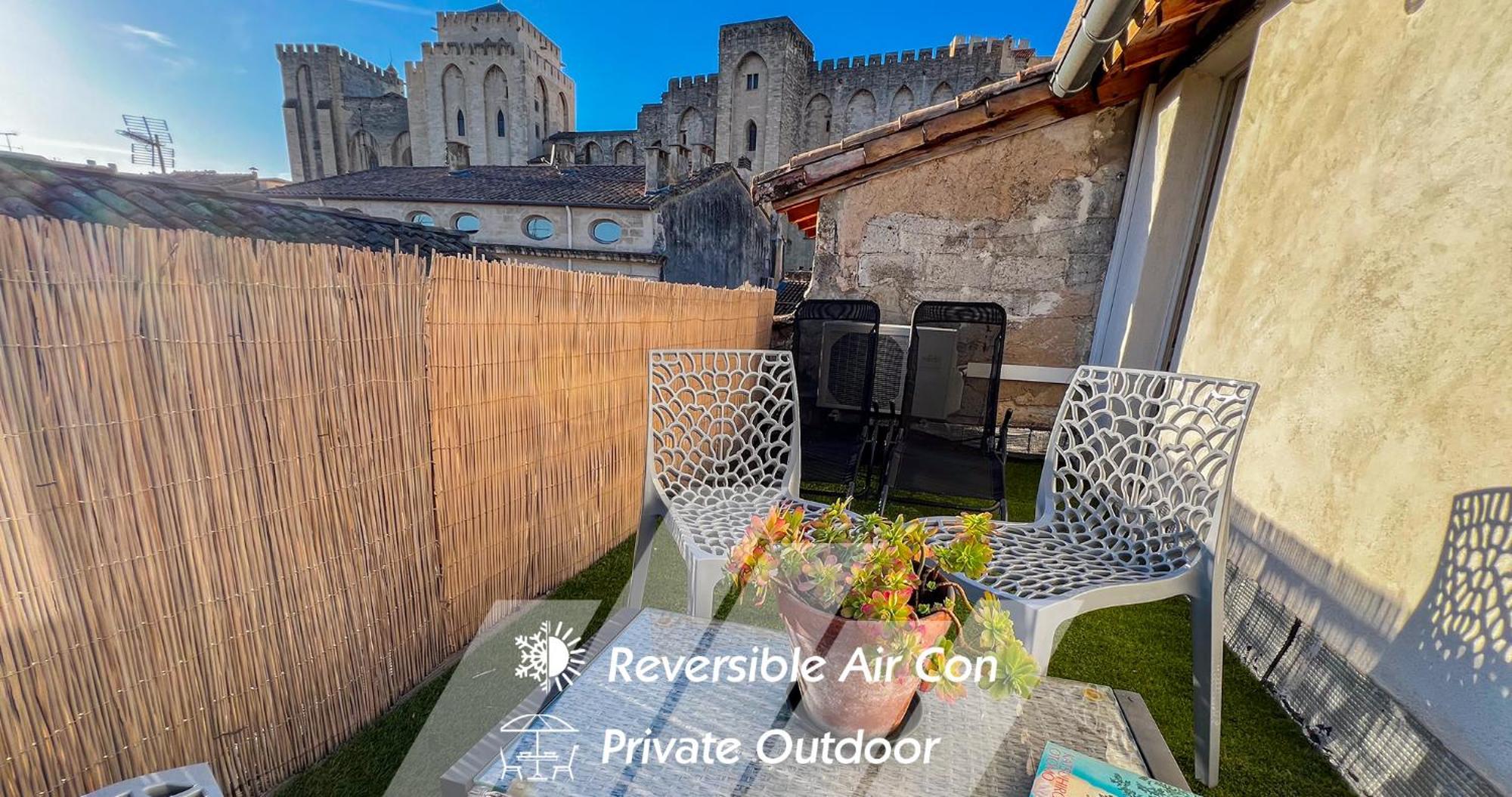 Ac - Private Exterior - Au Pied Du Palais Des Papes! Apartment Avignon Bagian luar foto